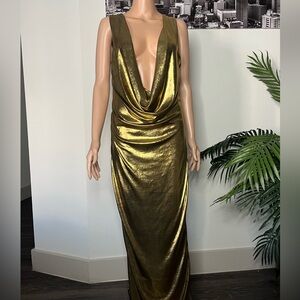 Women’s Gold Evening Gown